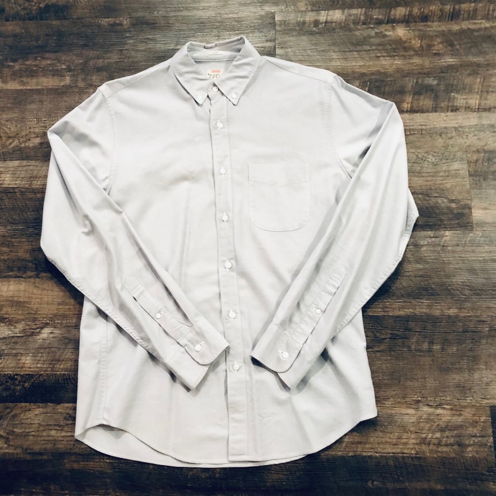 J. Crew All Cotton Oxford Slim  Men Cotton Button